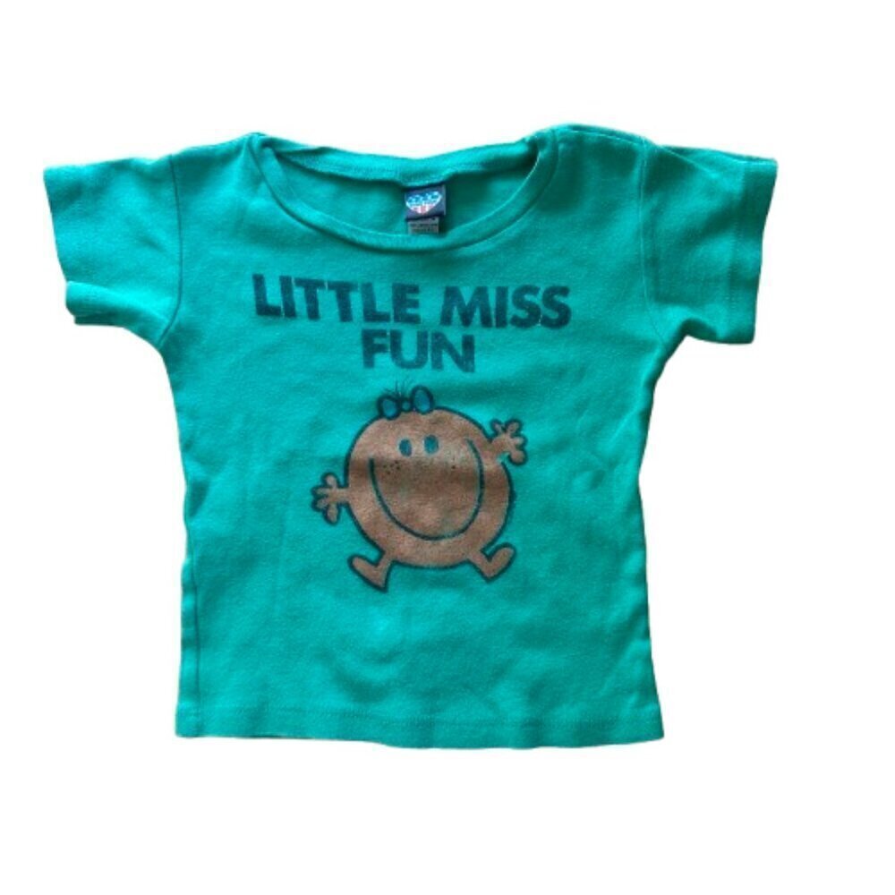 JUNK FOOD Brand Little Miss FUN T Shirt Green Size 3T
